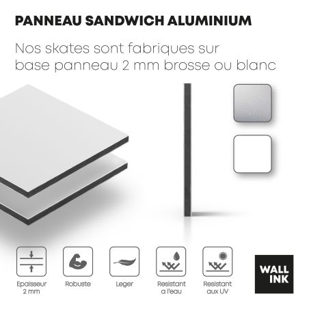 Skate Board pour décoration murale originale, Calaveras Tradition Mexicaine