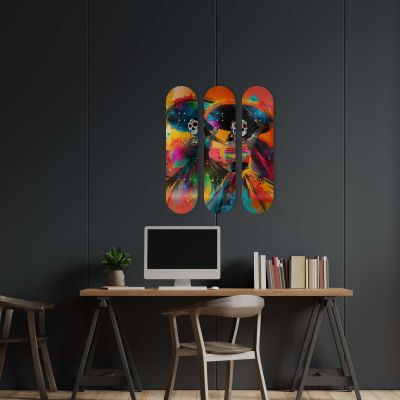 Tradition mexicaine Calaveras, planches de skate board de décoration