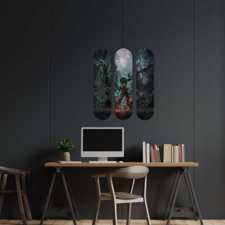 Skate Board pour décoration murale originale, anime, Deku