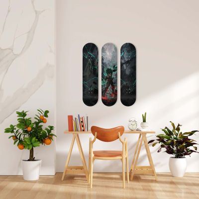 Skate Board pour décoration murale originale, anime, Deku
