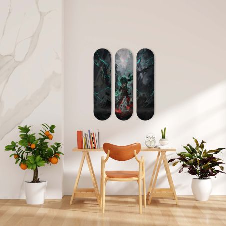 Skate Board pour décoration murale originale, anime, Deku Skate Board pour décoration murale originale, anime, Deku