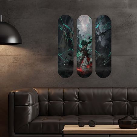 Skate Board pour décoration murale originale, anime, Deku Skate Board pour décoration murale originale, anime, Deku