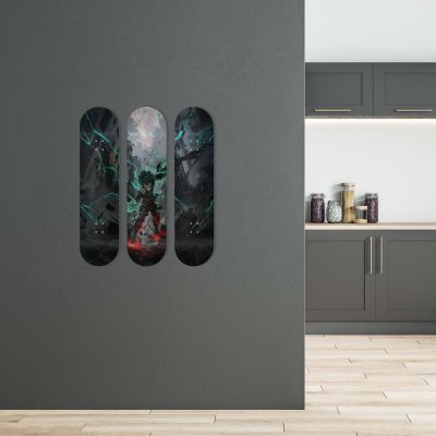 Skate Board pour décoration murale originale, anime, Deku