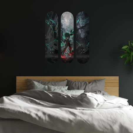 Skate Board pour décoration murale originale, anime, Deku Skate Board pour décoration murale originale, anime, Deku