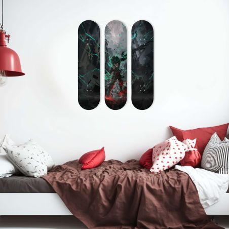 Skate Board pour décoration murale originale, anime, Deku Skate Board pour décoration murale originale, anime, Deku