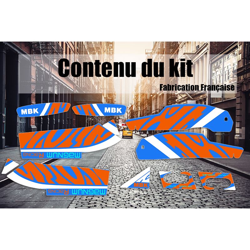 Kit Déco MBK 51 Magnum Racing MR1 Pacific Orange
