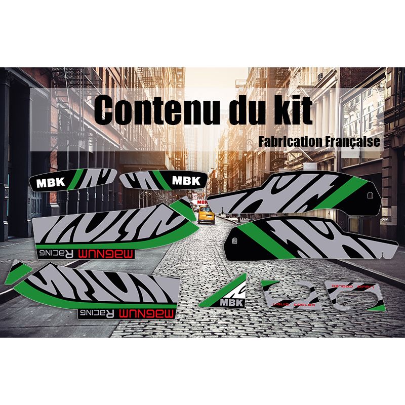 Kit Déco MBK 51 Magnum Racing MR1 Pacific Black