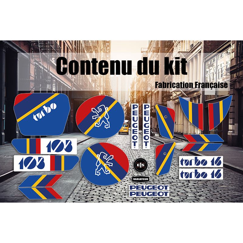 Kit Déco Peugeot 103 Turbo 16 Ph2