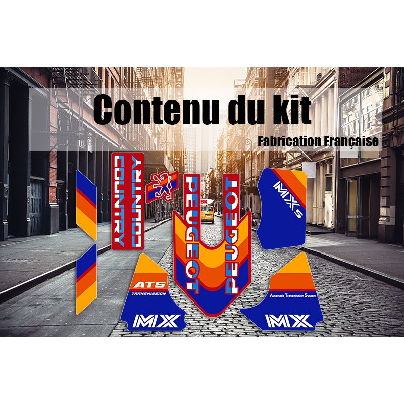 Kit déco Peugeot Country MXs Rouge