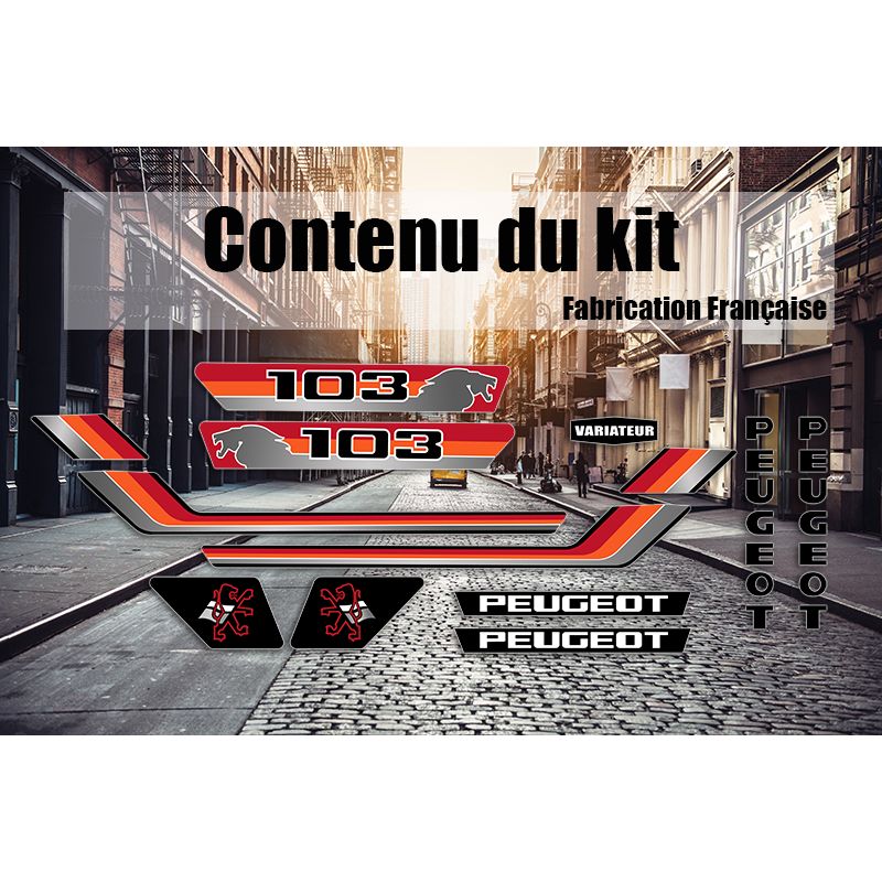 Kit déco Peugeot 103 HRO
