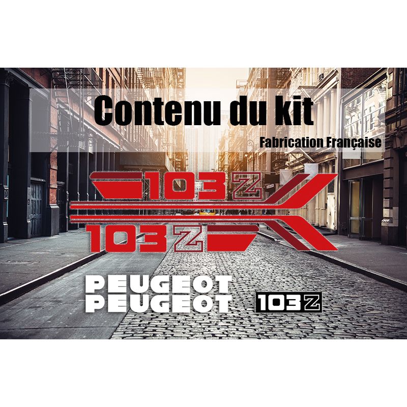Kit Déco pour Peugeot 103 Z Rouge