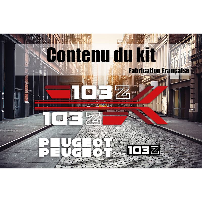 Kit Déco pour Peugeot 103 Z Blanc