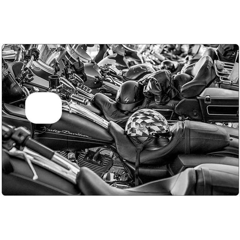 deco carte bleue aevc stickers harley Davidson