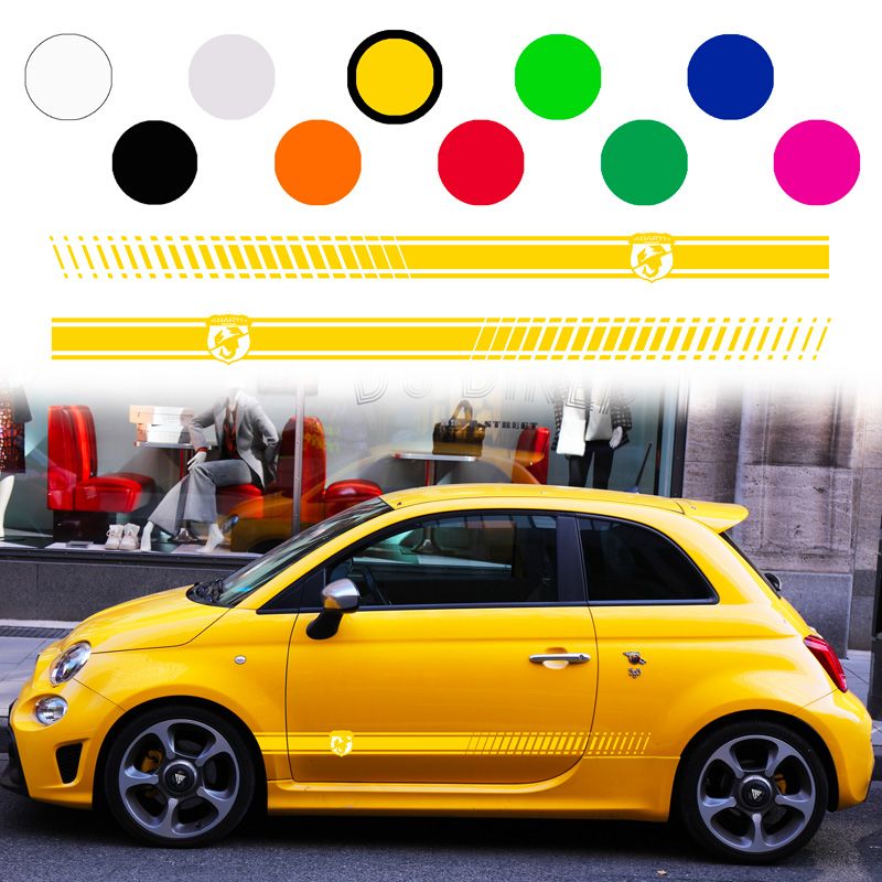 Kit déco latéral Fiat 500 Abarth