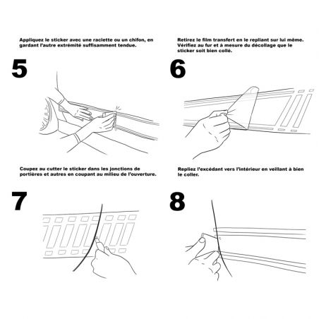 Kit déco latéral Fiat 500 Abarth