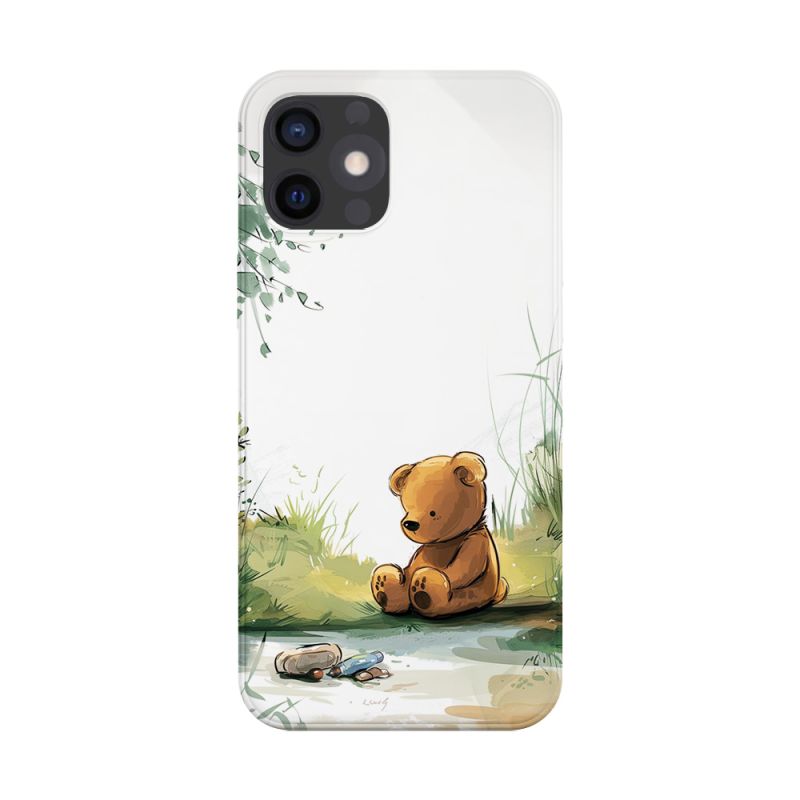 Coque pour téléphone iPhone, Ours Bucolique