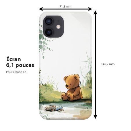 Coque pour téléphone iPhone, Ours Bucolique