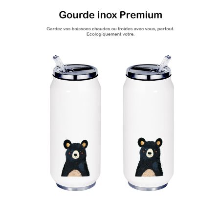 Gourde Alu et Thermos Ours Brun Gourde Alu et Thermos Ours Brun