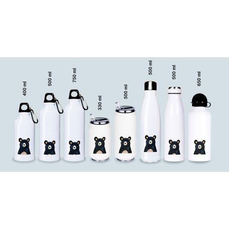 Gourde Alu et Thermos Ours Brun Gourde Alu et Thermos Ours Brun