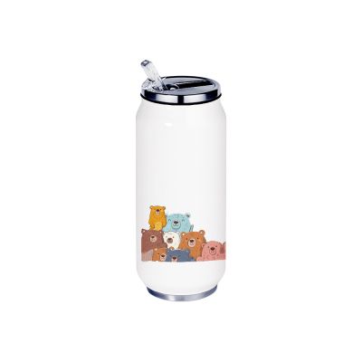 Gourde Aluminium etInox Thermos, la famille Ours