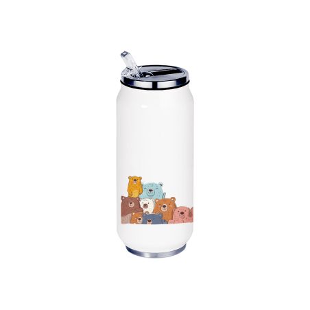 Gourde Aluminium etInox Thermos, la famille Ours