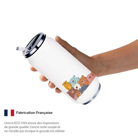 Gourde Aluminium et Inox Thermos, la famille Ours Gourde Aluminium et Inox Thermos, la famille Ours
