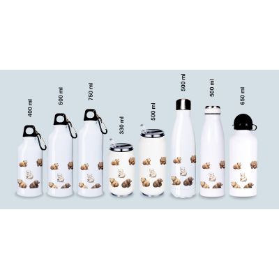 Gourde Aluminium etInox Thermos, Happy Bears