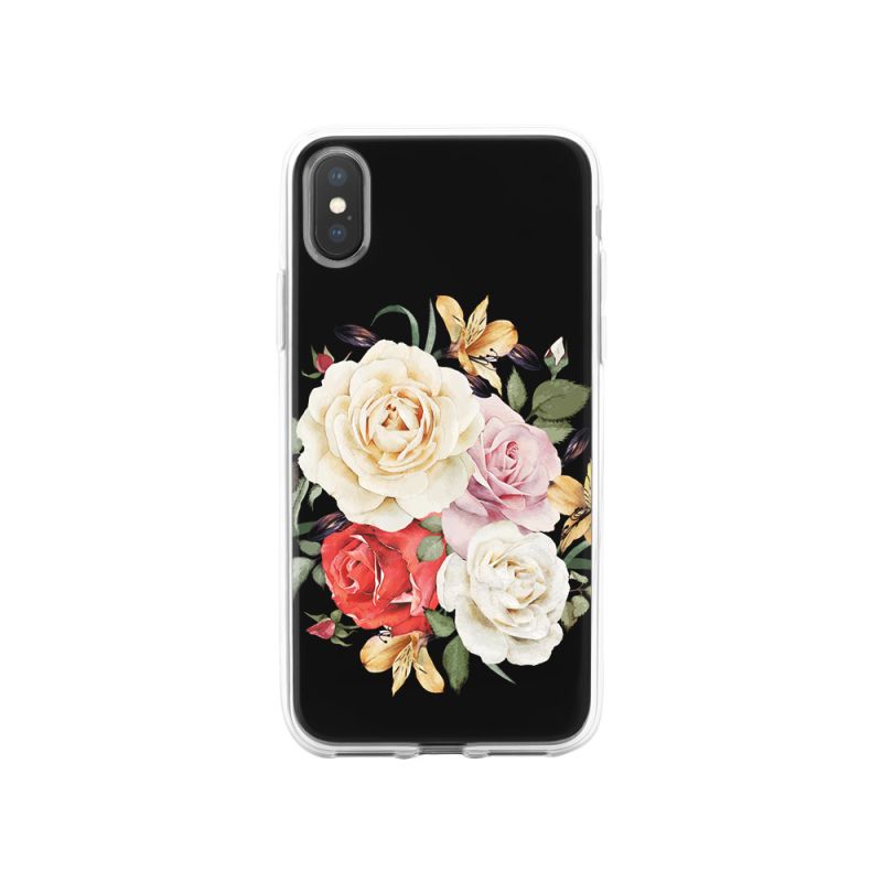 Bouquet élégant, étui pour Apple iPhone, Fleurs