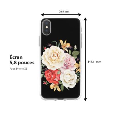 Bouquet élégant, étui pour Apple iPhone, Fleurs
