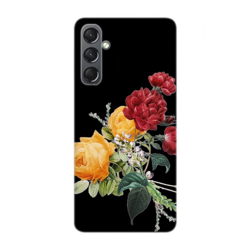 Coque de protection pour Samsung Galaxy S et A, motif floral riche et vibrant