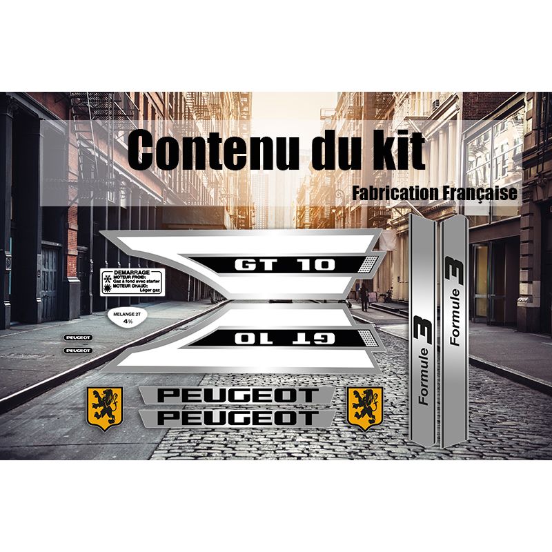 Kit déco Peugeot GT 10 Blanc