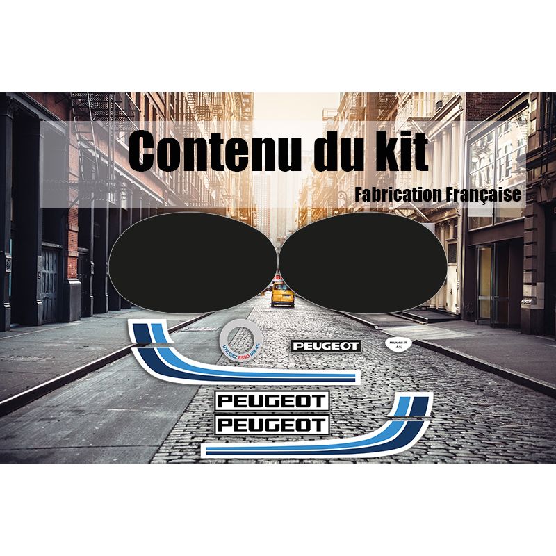Kit déco Peugeot TSE R Bleu Kit déco Peugeot TSE R Bleu