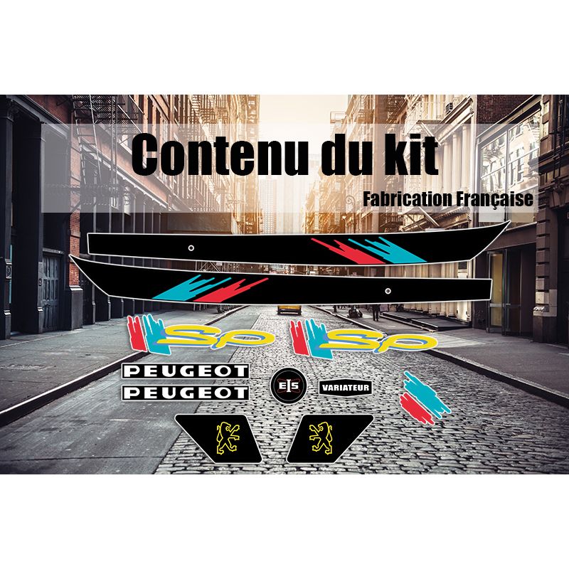 Kit déco Stickers Peugeot 103 SP Noir