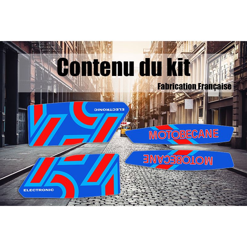 Kit Stickers MBK Motobecane 51 J Rouge