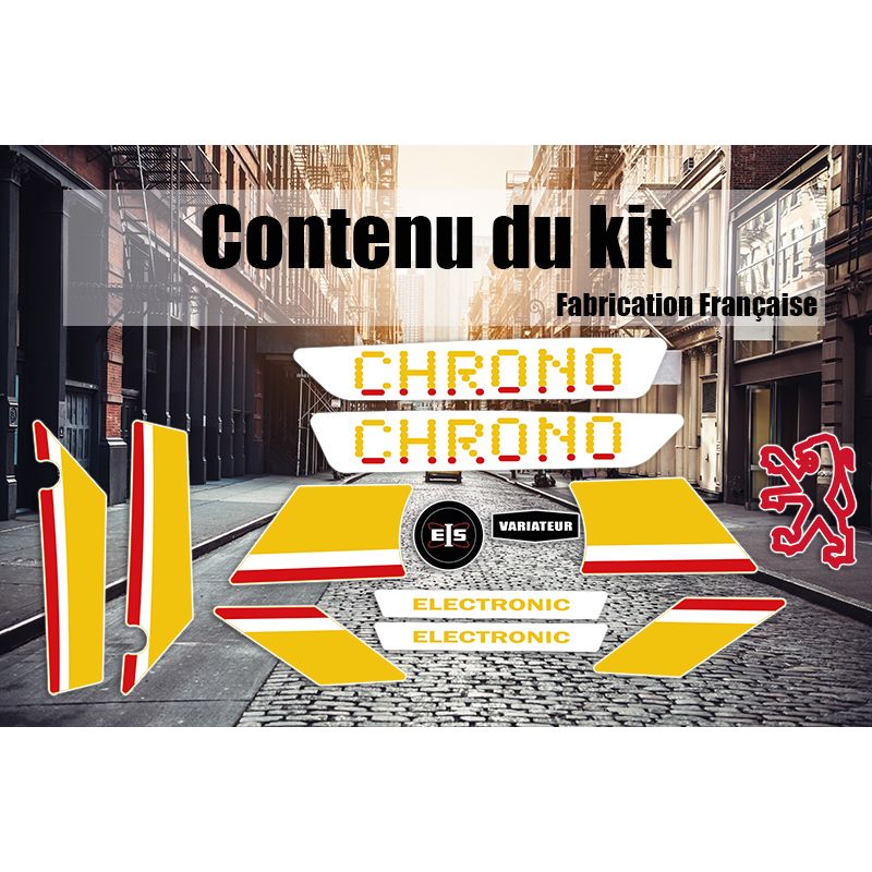 Kit Déco Peugeot 103 Chrono Jaune