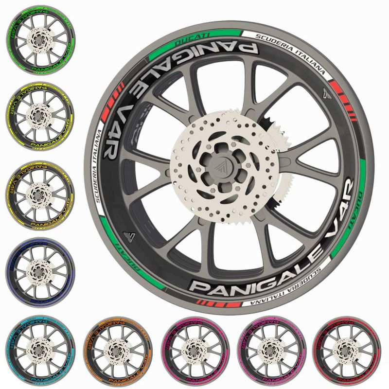 Kit Stickers déco jantes moto Ducati Panigale V4R