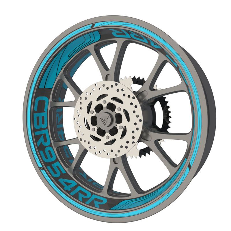 Kit déco jantes moto Honda CBR 954RR