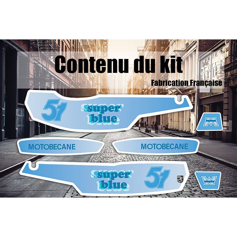 Kit Déco MBK 51 Super Blue Kit Déco MBK 51 Super Blue