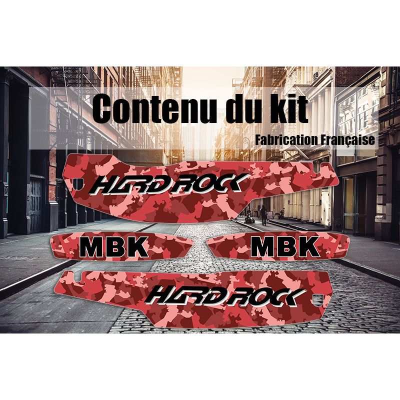 Kit Déco MBK 51 Hard Rock - Rouge