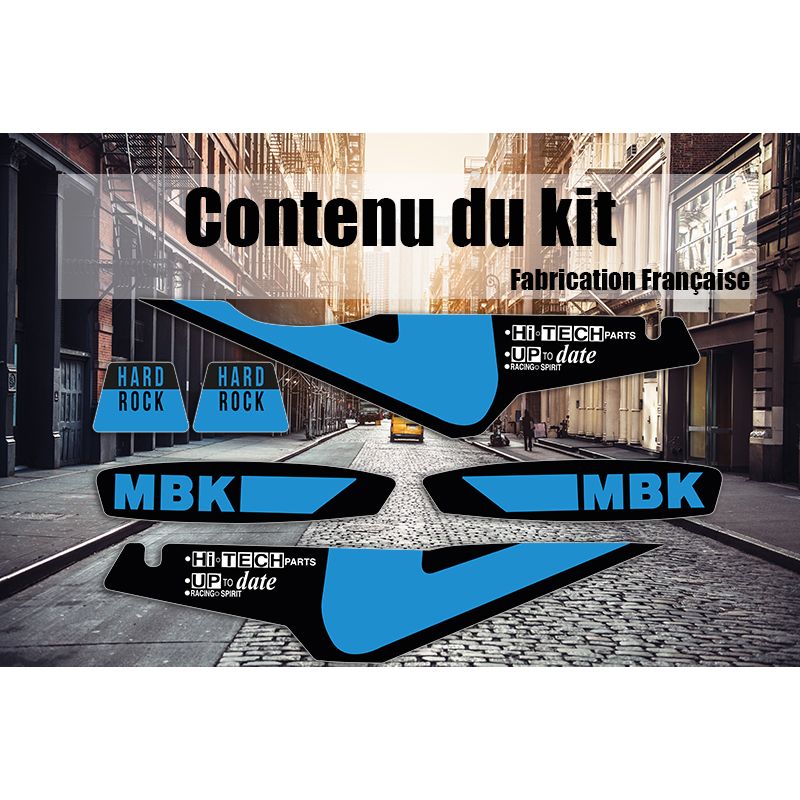 Kit Déco MBK Hard Rock 02 -  Bleu