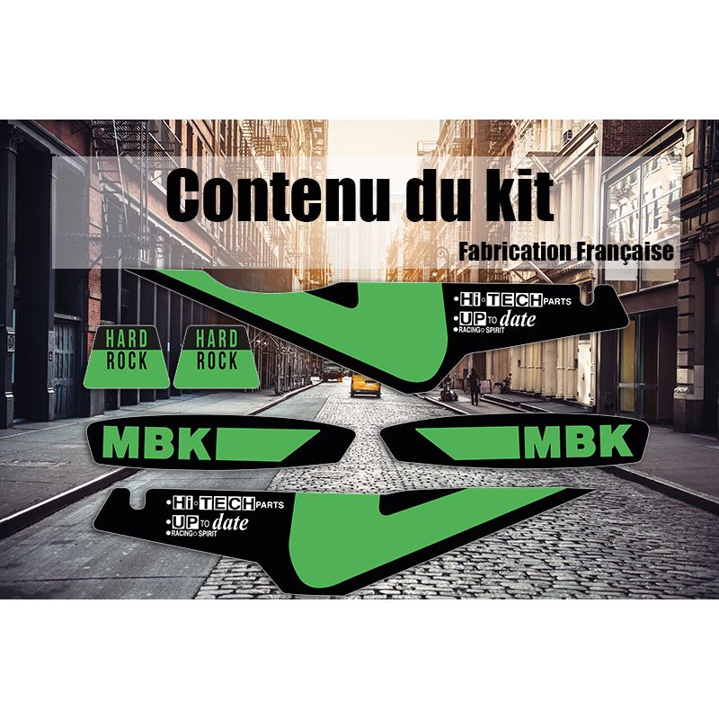 Kit Déco MBK Hard Rock 02 -  Vert