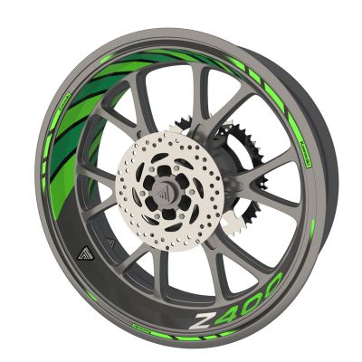 Kit déco jantes moto Kawasaki Z400 - Original