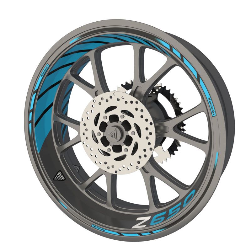 Pack déco jantes moto Kawasaki Z650