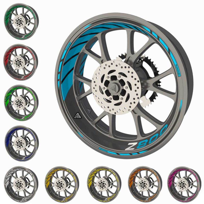Pack Stickers pour jantes Kawasaki Z800