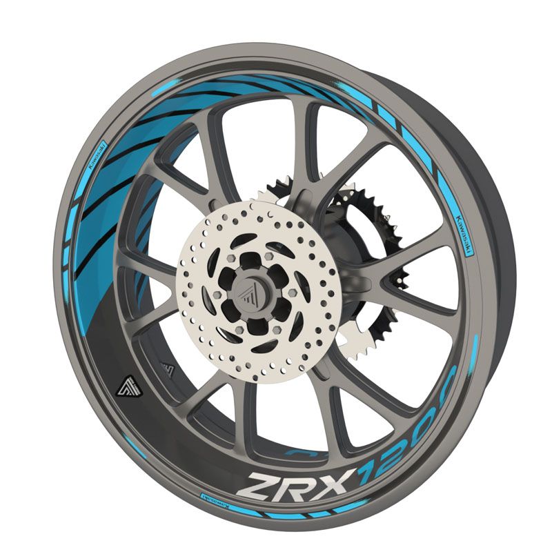 Pack déco jantes moto Kawasaki ZRX 1200