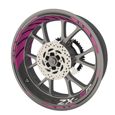 Kit déco jantes Kawasaki ZX-9R - Super Fabrique - Rose foncé
