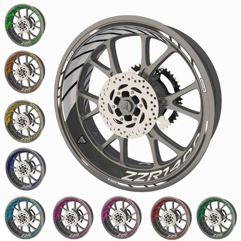 Pack déco jantes Kawasaki ZZR 1400