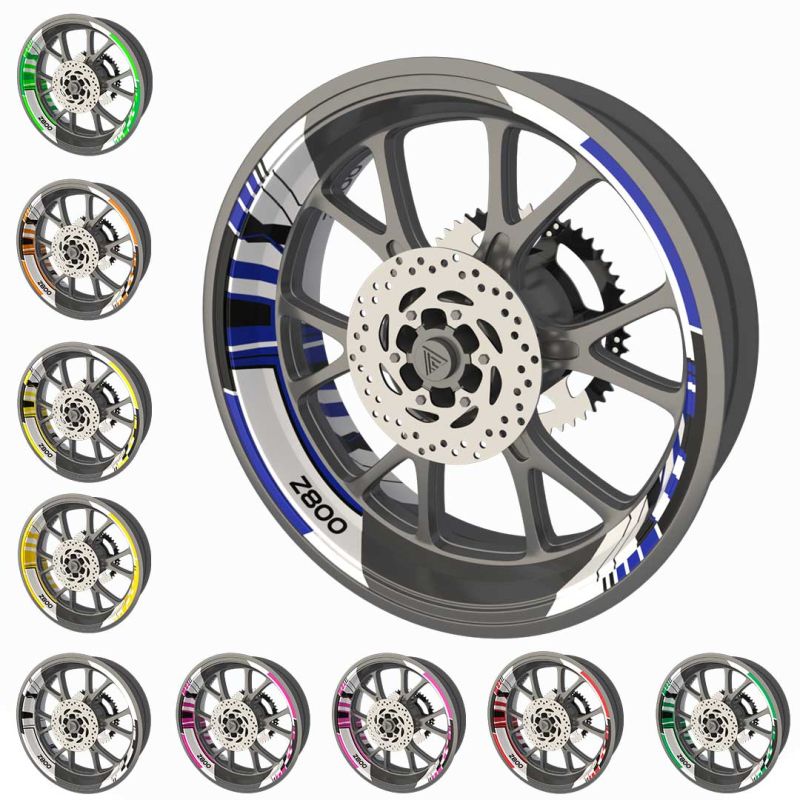 Kit déco jantes moto Z800 Kawasaki
