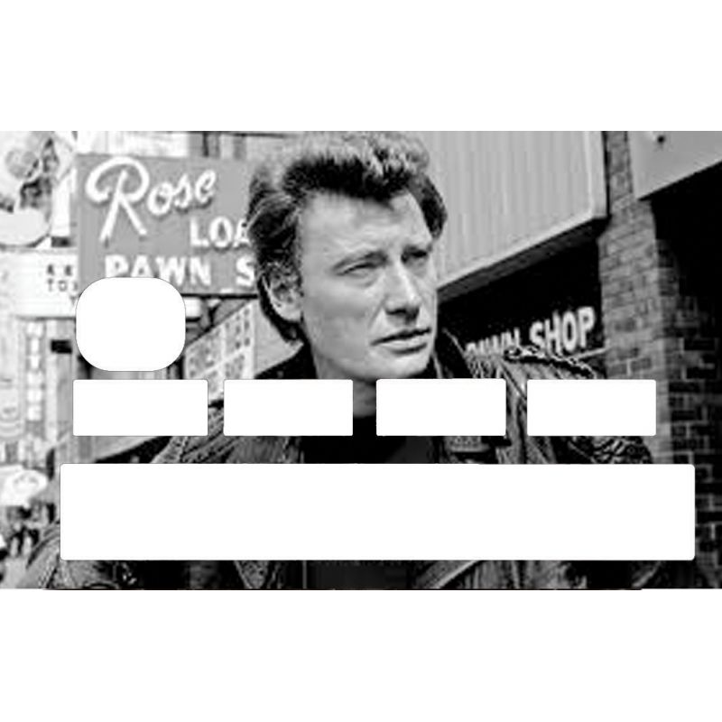 Stickers carte CB Johnny Hallyday