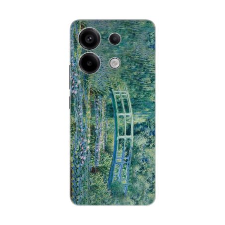 Coque souple pour Xiaomi Redmi, Nymphéas et Pont Japonais